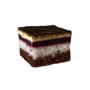 Kokosovo-čučoriedková kocka